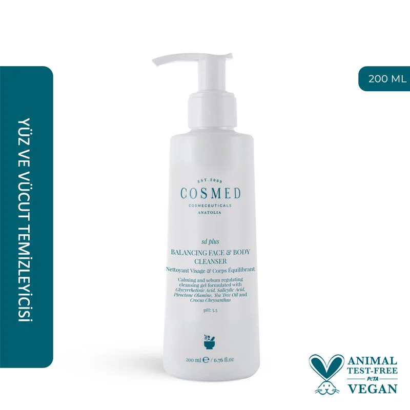 Cosmed Balancing Face - Body Cleanser 200 ml 2