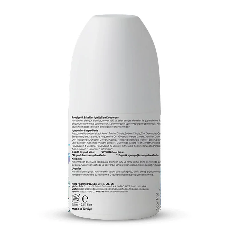 مزيل عرق رول أون بروبيوتيك عضوي 75 مل للرجال من أولز بيوكوزمتيكس Alls Biocosmetics 2