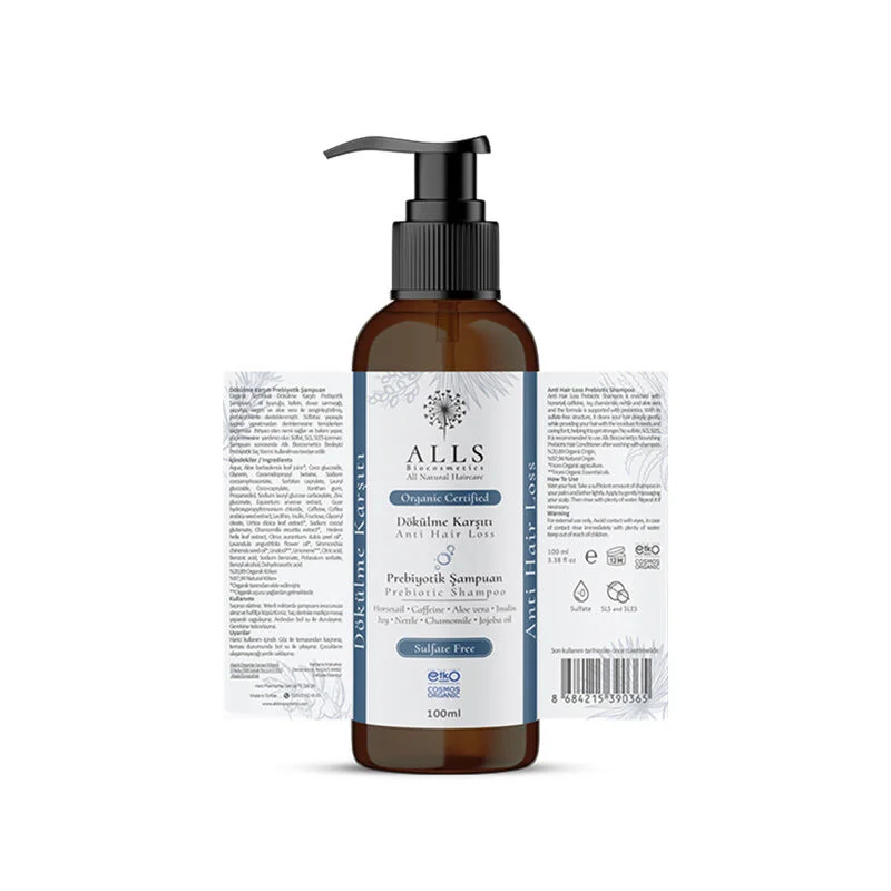 شامبو بروبيوتيك عضوي مضاد لتساقط الشعر 100 مل من أولز بيوكوزمتيكس Alls Biocosmetics 4