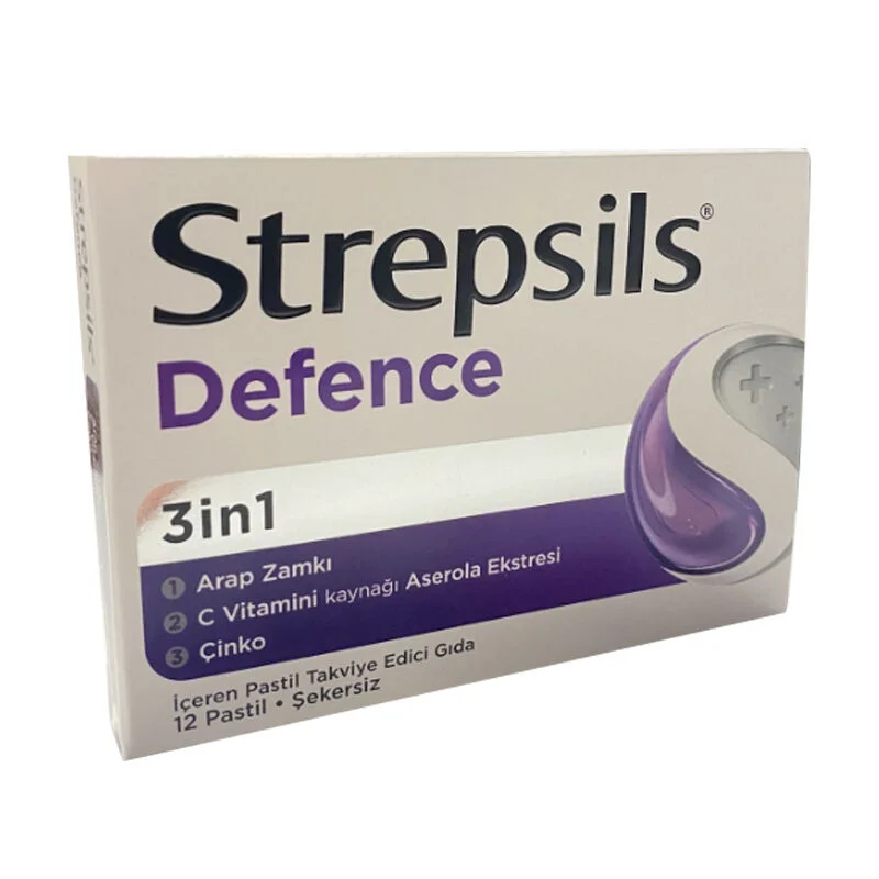 Strepsils ستربسلز ديفينس غذاء مكمل غذائي 12 قرصًا 2