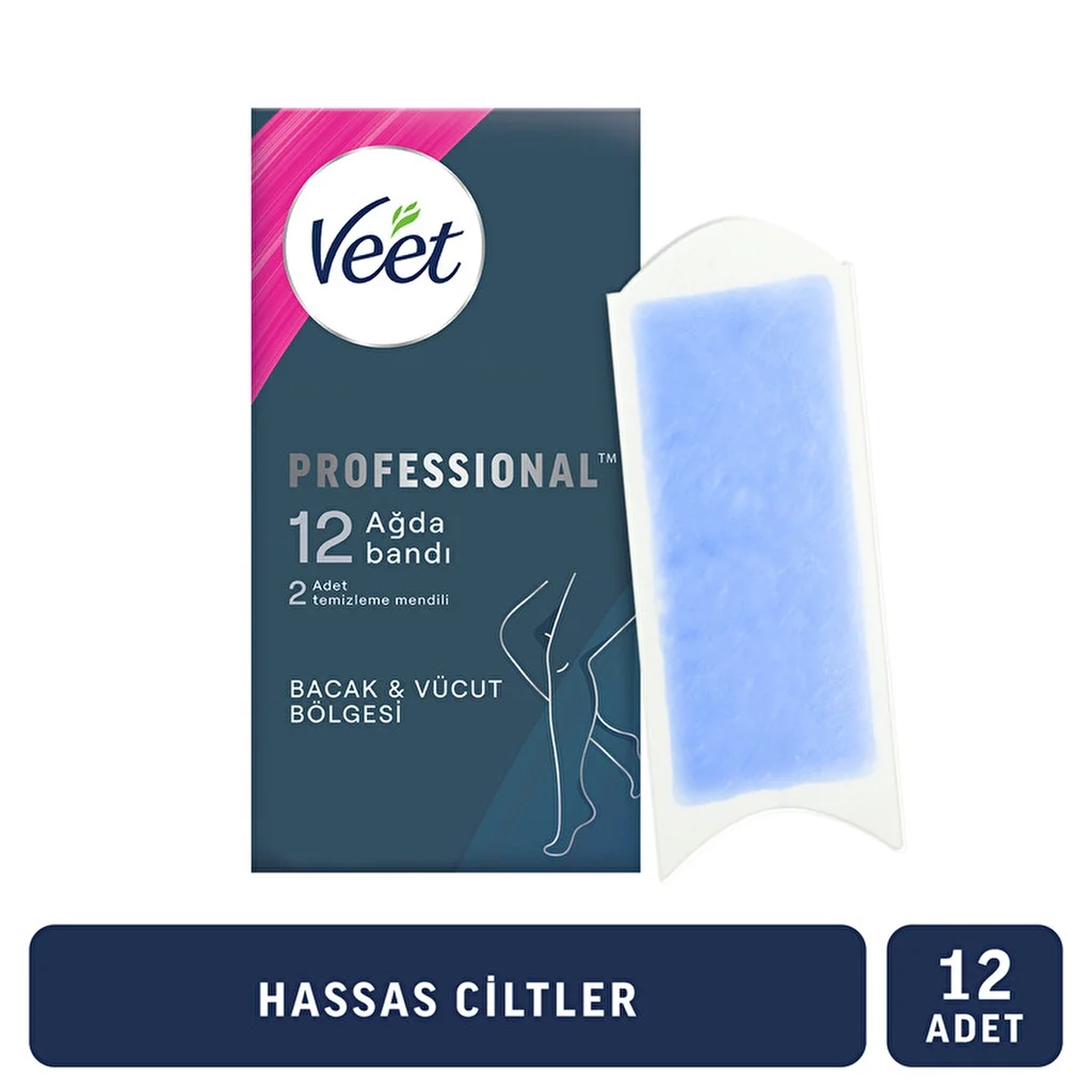 Veet شرائح شمع فيت إيزي ستريب جاهزة للاستخدام، 12 قطعة 3