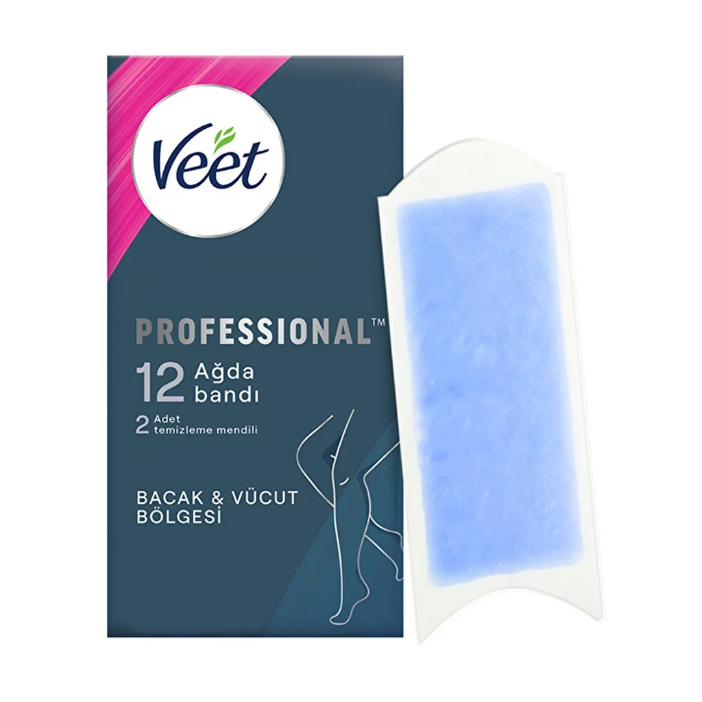 Veet شرائح شمع فيت إيزي ستريب جاهزة للاستخدام، 12 قطعة 2