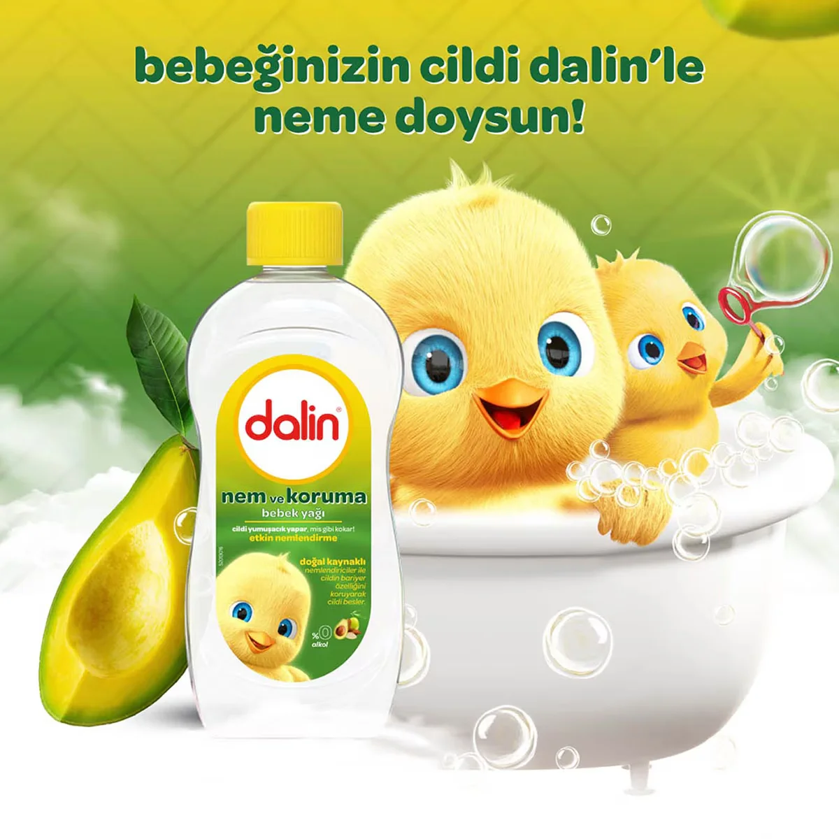 Dalin Baby Oil with Avocado Oil 300 ml 2