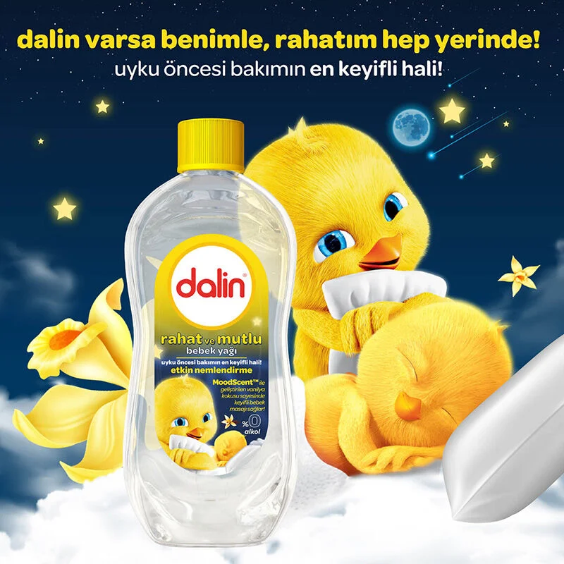 Dalin Comfortable and Happy Baby Oil 200 ml 2