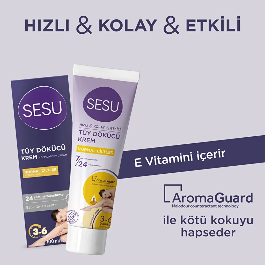 Sesu Hair Removal Cream Normal Skin 100 ml 3