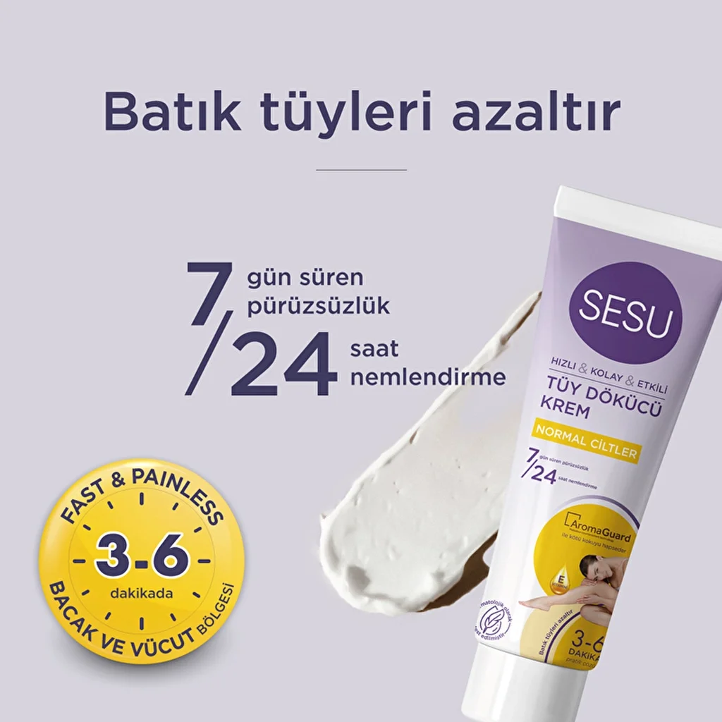 Sesu Hair Removal Cream Normal Skin 100 ml 5