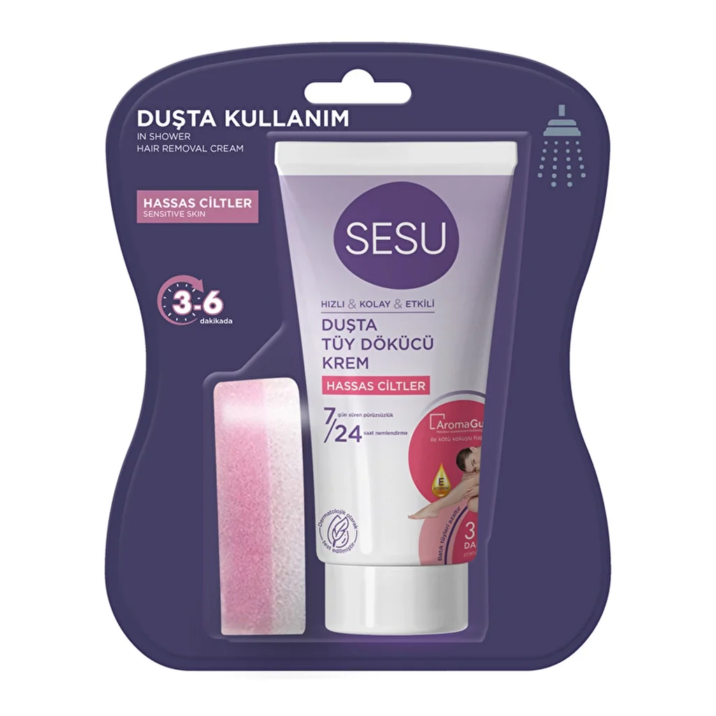 Sesu Sensitive Shower Hair Removal Cream 150 ml