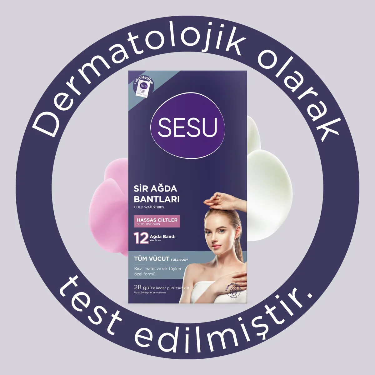 Sesu شرائح شمع للجسم الحساسة من سيسو، 12 قطعة 2