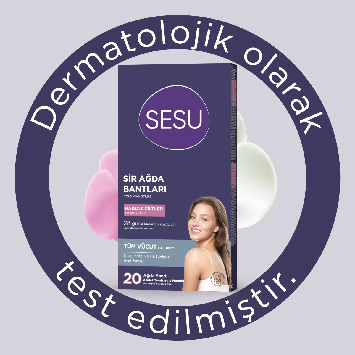 Sesu شرائح شمع سيسو للبشرة الحساسة، 20 قطعة 2