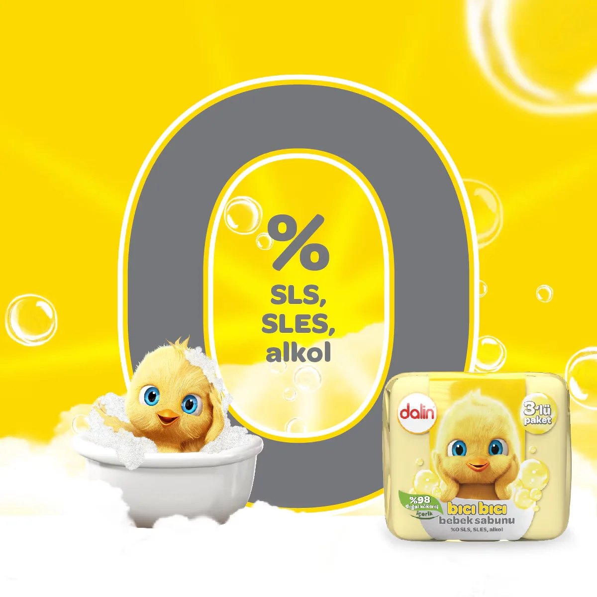 Dalin Klasik Bebek Sabunu 3x75 gr 3