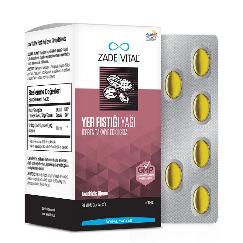 Zade Vital Peanut Oil 60 Softgel Capsules 3