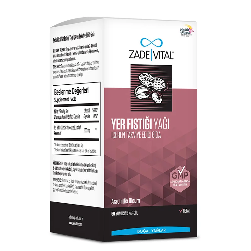 Zade Vital Peanut Oil 60 Softgel Capsules 4