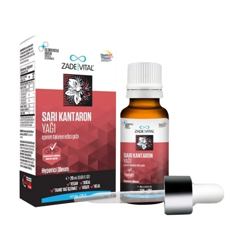 Zade Vital زيت نبتة سانت جون من زاد فيتال يحتوي على غذاء مكمل 20 مل 2