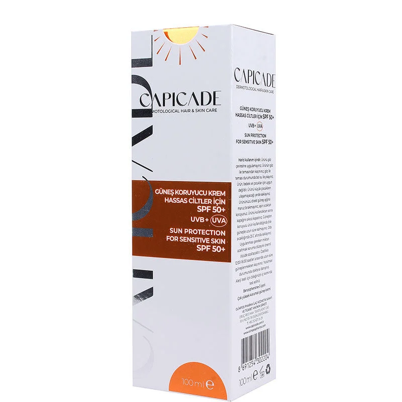 كريم واقي شمس SPF 50+ للبشرة الحساسة 100 مل من كابيكيد Capicade 4