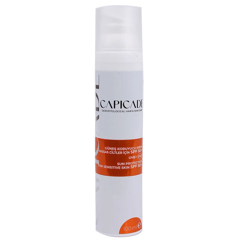 كريم واقي شمس SPF 50+ للبشرة الحساسة 100 مل من كابيكيد Capicade 2