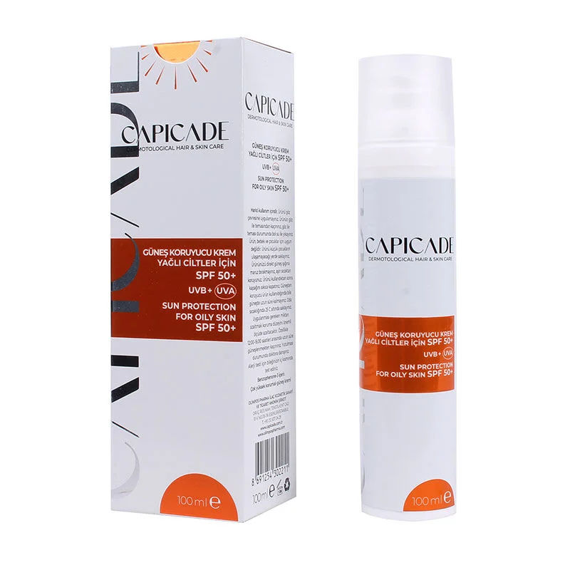 Capicade SPF50+ Sun Protection Cream 100 ml - For Uneven and Oily Skin 2