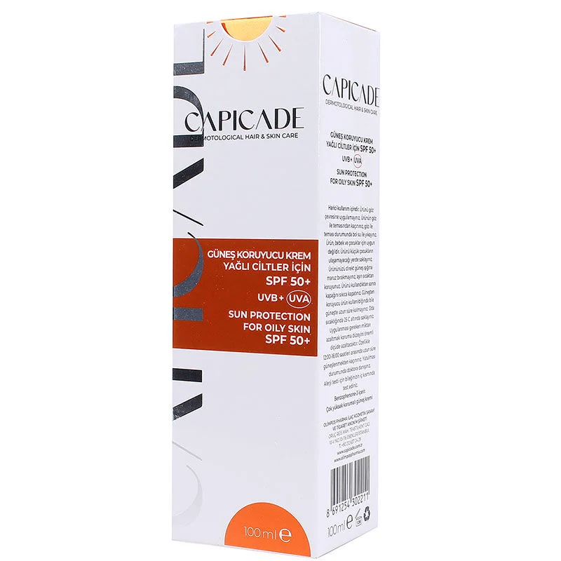 Capicade SPF50+ Sun Protection Cream 100 ml - For Uneven and Oily Skin 3