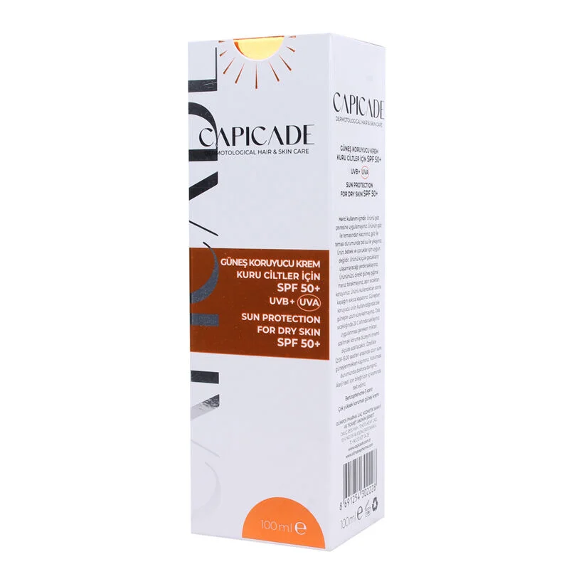 كريم واقي شمس SPF50+ للبشرة الجافة 100 مل من كابيكيد Capicade 4