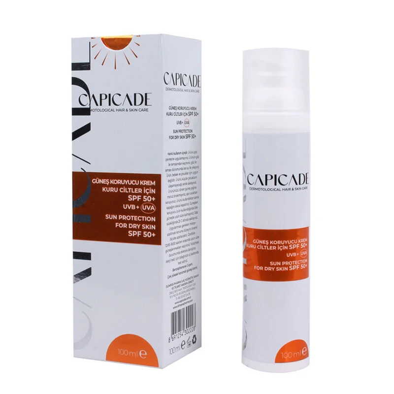 كريم واقي شمس SPF50+ للبشرة الجافة 100 مل من كابيكيد Capicade 3