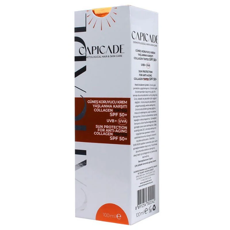 Capicade SPF 50+ Collagen Tinted Sunscreen Cream 100 ml 2