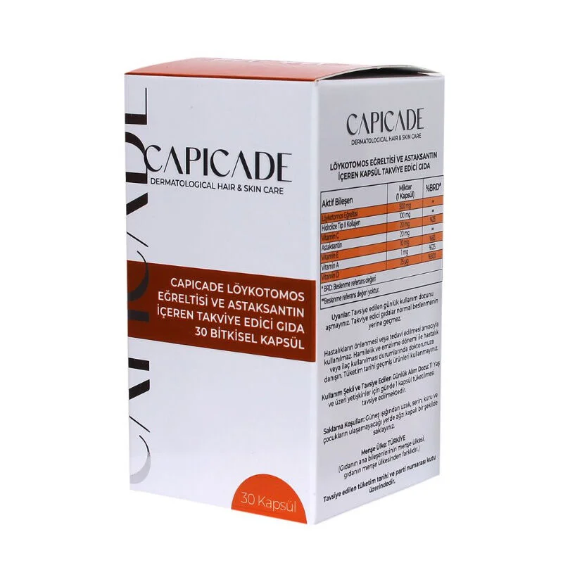 Capicade Löykotomos Fern and Astaxanthin Containing Food Supplement 30 Capsules 2