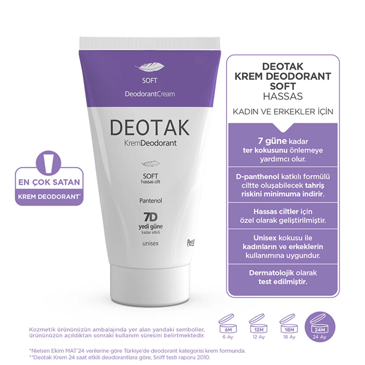 Deotak Deodorant Cream Sensitive Skin 35 ml 3