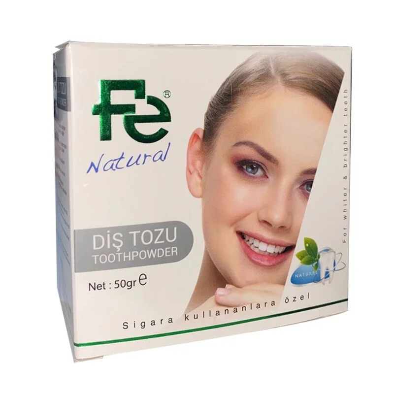 بودرة تبييض الأسنان من في Fe 2