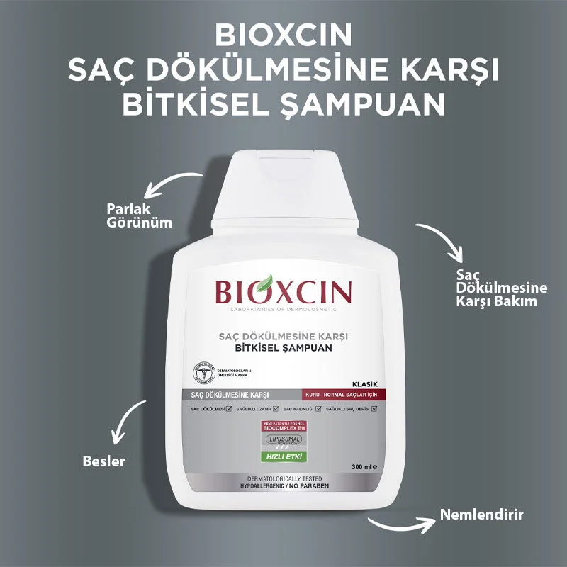 Bioxcin شامبو بيوكسين جينيسيس كلاسيك للشعر العادي إلى الجاف 3 × 300 مل 3