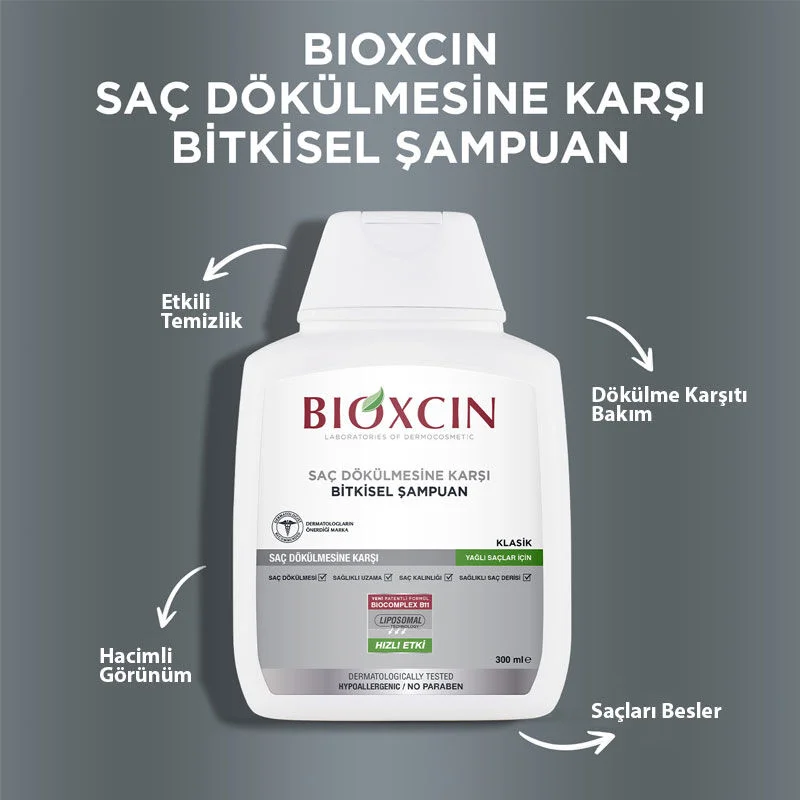 Bioxcin Genessis Classic Shampoo für fettiges Haar 3x300ml