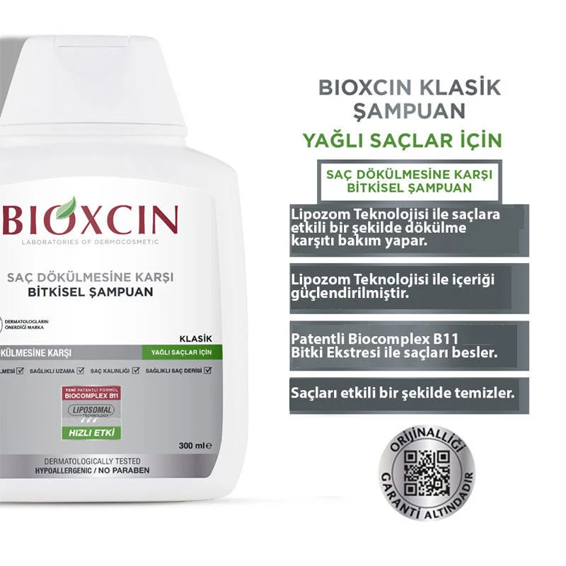 Bioxcin Genessis Classic Shampoo For Oily Hair 3 x300 ml 2