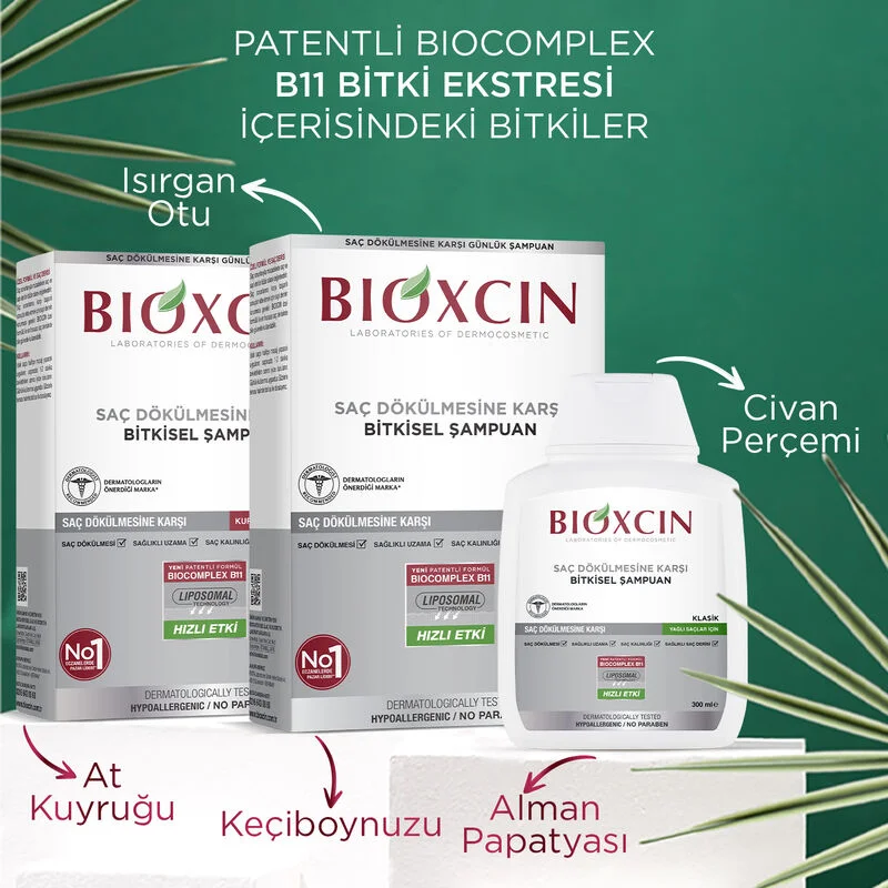 Bioxcin Genessis Classic Shampoo For Oily Hair 3 x300 ml 3