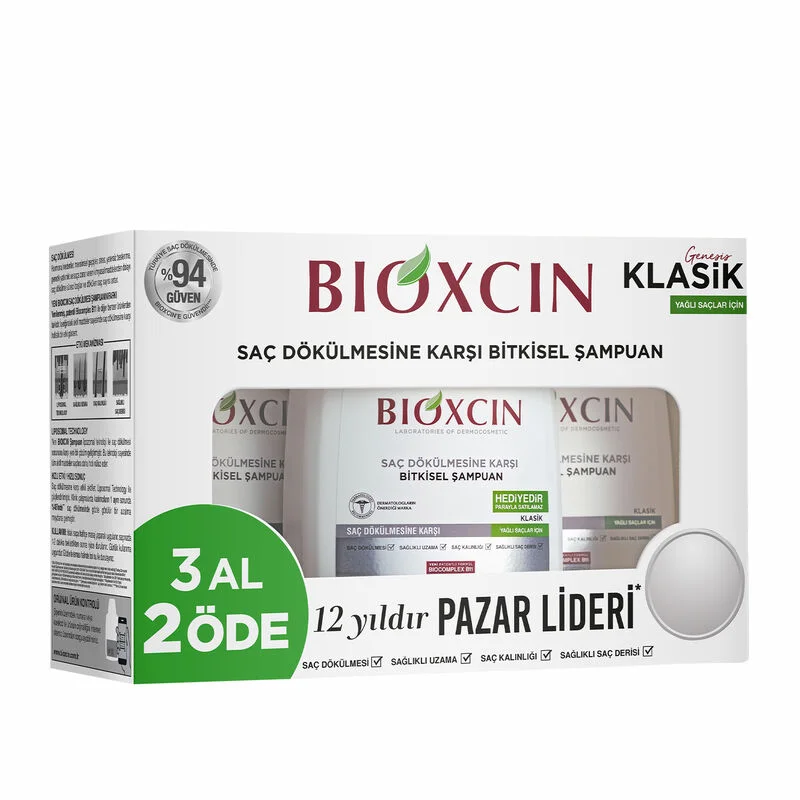 Bioxcin Genessis Classic Shampoo For Oily Hair 3 x300 ml 4