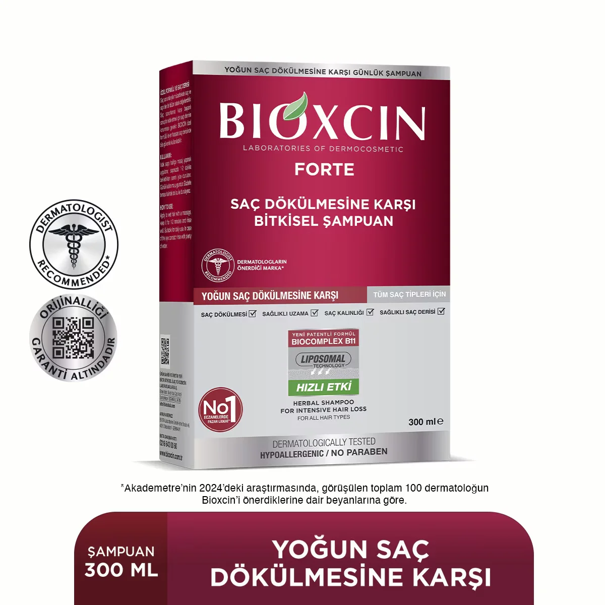 Bioxcin Forte Intensiv Shampoo gegen Haarausfall 300ml 2