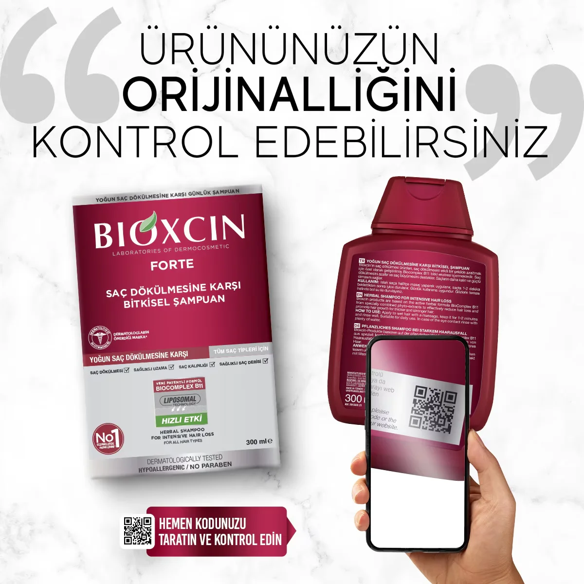 Bioxcin Forte Intensiv Shampoo gegen Haarausfall 300ml 5