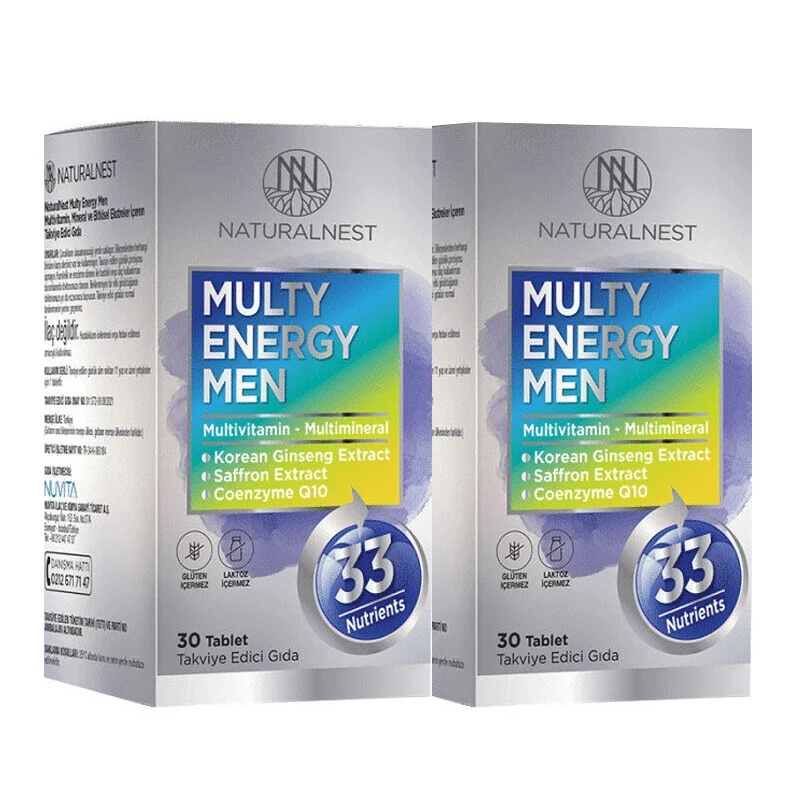 Naturalnest Multi Energy Men 2x30 Tablet 2