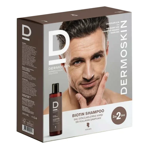 Dermoskin شامبو ديرموسكين بيوتين للرجال 200 مل اشترِ 3 وادفع 2