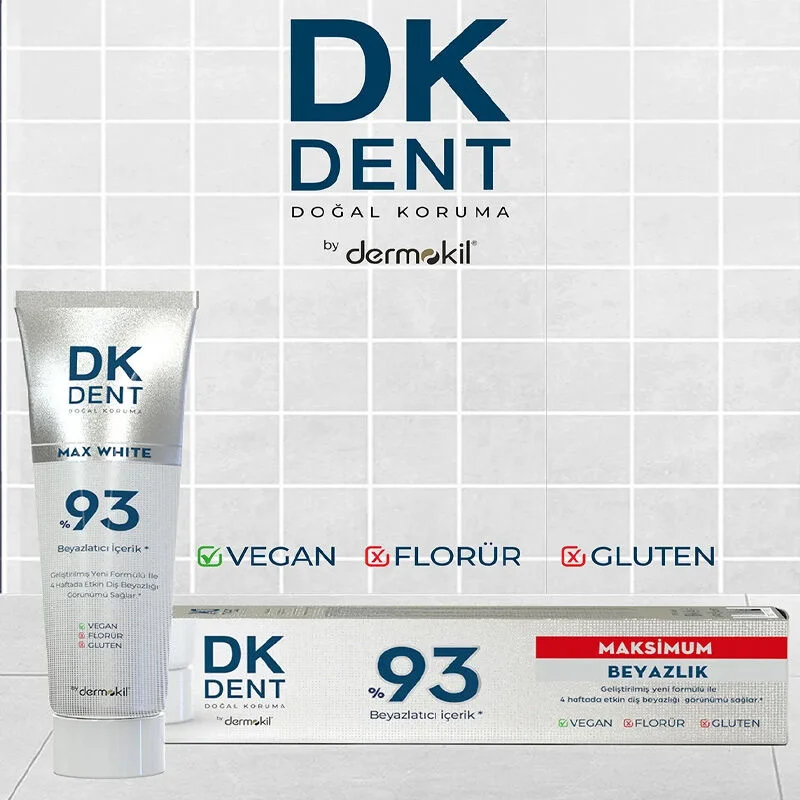 Dermokil معجون أسنان ديرموكيل دي كيه دينت 93% أقصى بياض 75 مل 4