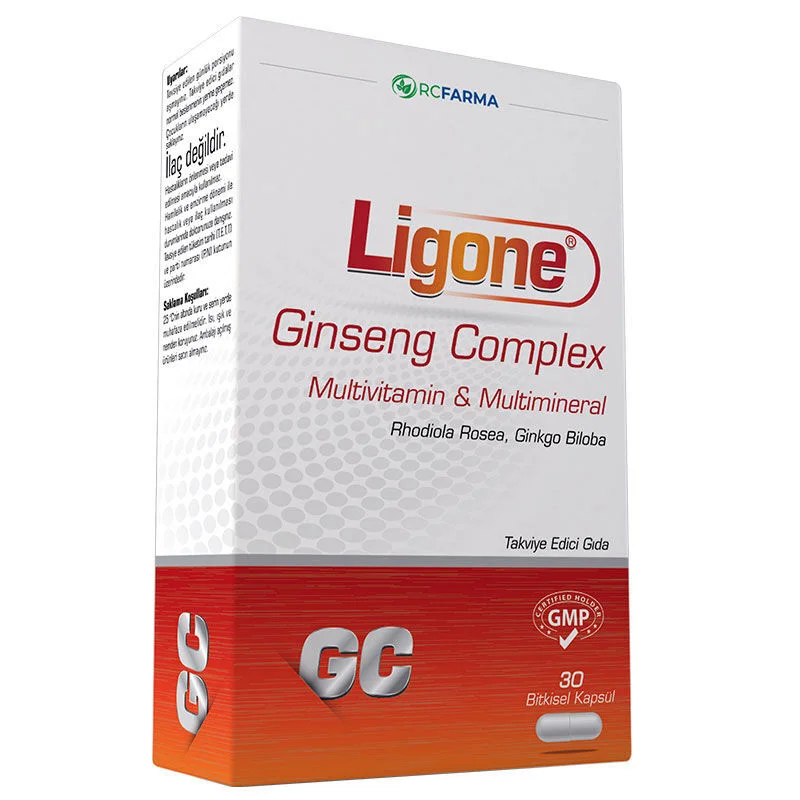 Ligone مجمع ليجون الجينسنغ، 30 كبسولة عشبية 2