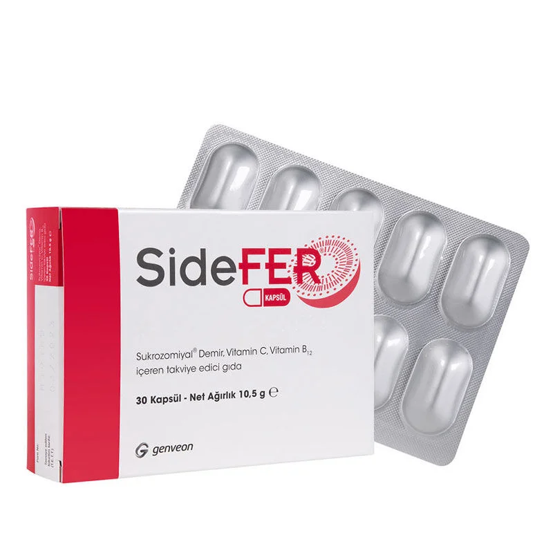 Sidefer Vitamin C و Vitamin B12 30 كبسولة