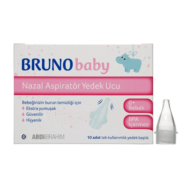 Bruno Baby رؤوس احتياطية لشفاط الأنف من برونو بيبي، 10 قطع 2