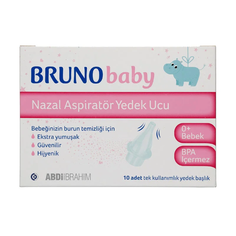 Bruno Baby رؤوس احتياطية لشفاط الأنف من برونو بيبي، 10 قطع 3