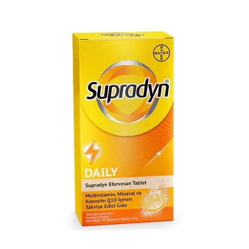 Supradyn سوبرادين ديلي ملتي سودا، مكمل غذائي غني بالفيتامينات والمعادن والإنزيمات المساعدة، 30 قرصًا 2