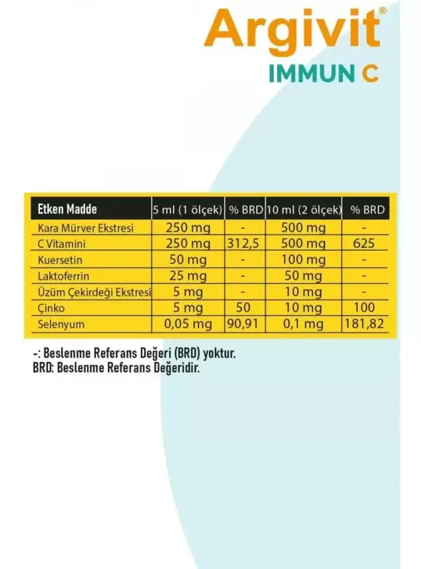 Argivit Immun C Dietary Supplement 150ml 4
