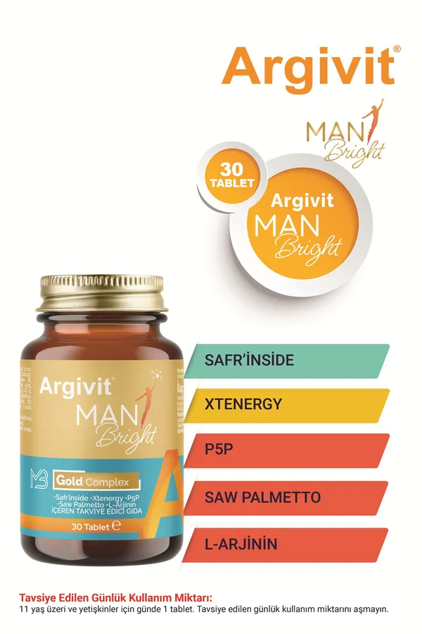 Argivit Man Bright Dietary Supplement 30 Tablet 2
