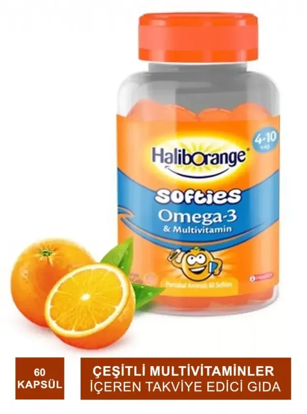 Haliborange Orange Flavored Omega-3 Supplemented Multivitamin 60 Capsules 3