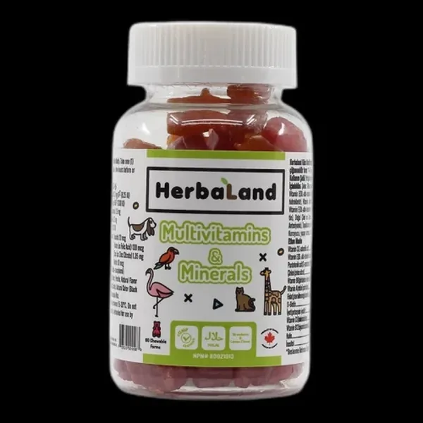 Herbaland Kids Multivitamin and Minerals 60 Adet