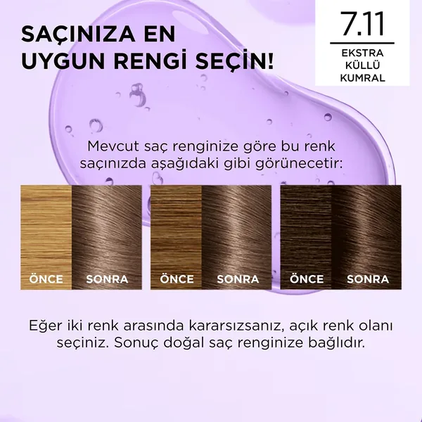 Краска для волос L'Oréal Paris Excellence Cool Creme 7.11 экстра пепельный каштан 6