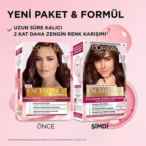 Краска для волос L'Oréal Paris Excellence Creme - 5.15 Легендарный Турецкий Кофе 6