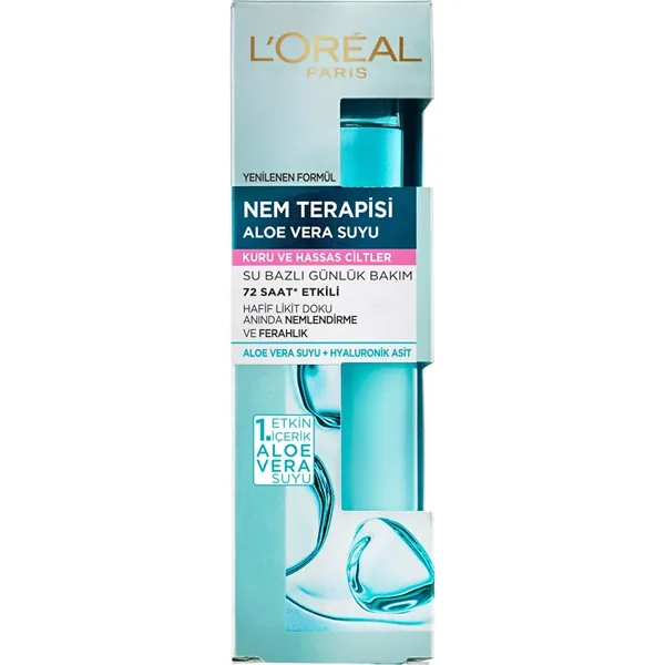 L'Oreal Paris لوريال باريس مرطب علاجي بخلاصة الصبار للبشرة الجافة والحساسة 70 مل 3
