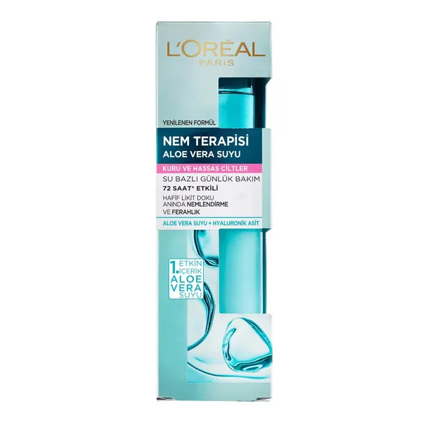 L'Oreal Paris لوريال باريس مرطب علاجي بخلاصة الصبار للبشرة الجافة والحساسة 70 مل 4